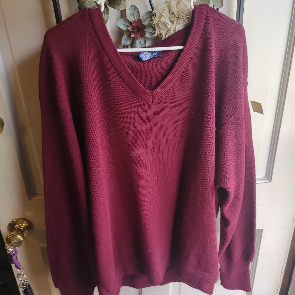 Vintage Izod Lacoste v neck sweater